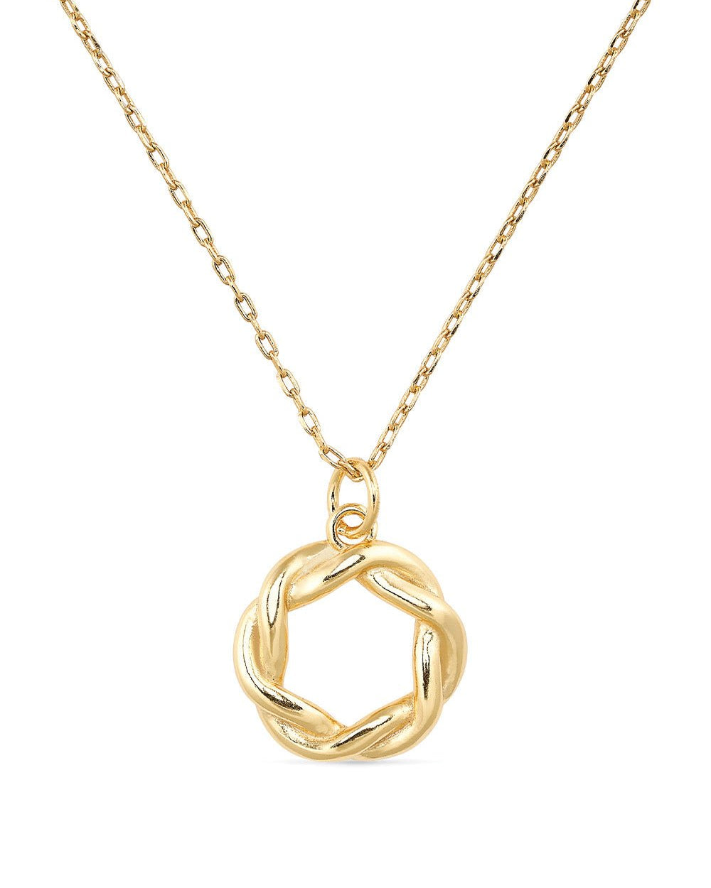 14K Gold Circle Necklace - Necklaces - Elk & Bloom