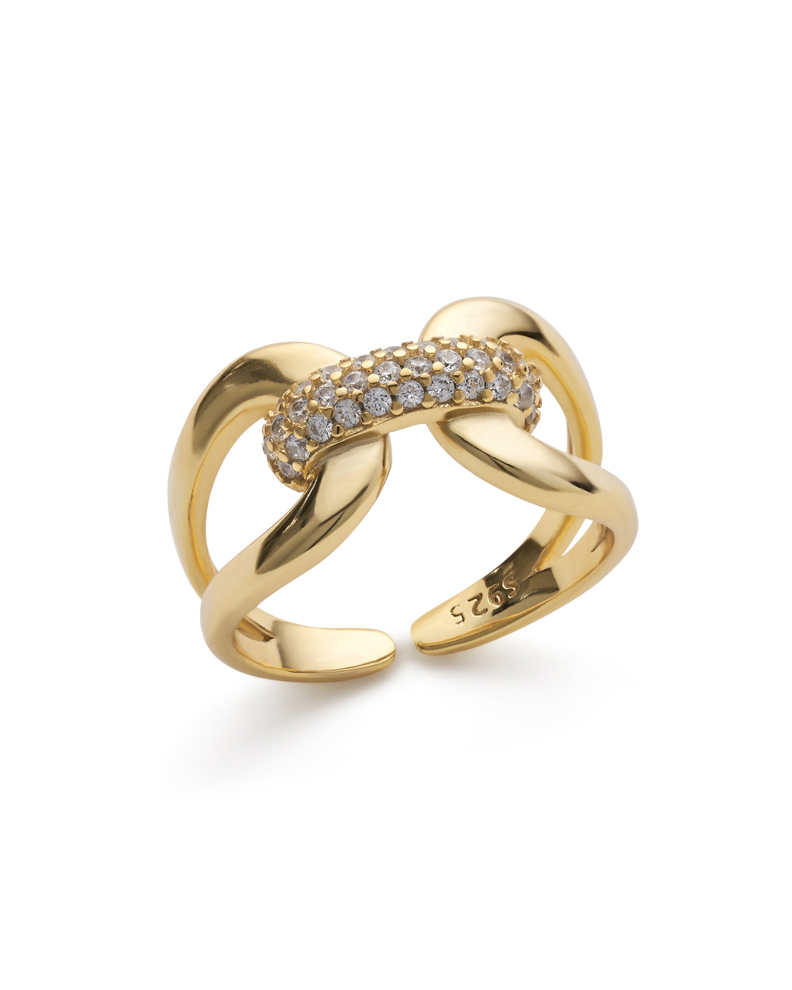 14K Gold Diamante Wrap Ring - Rings - Elk & Bloom