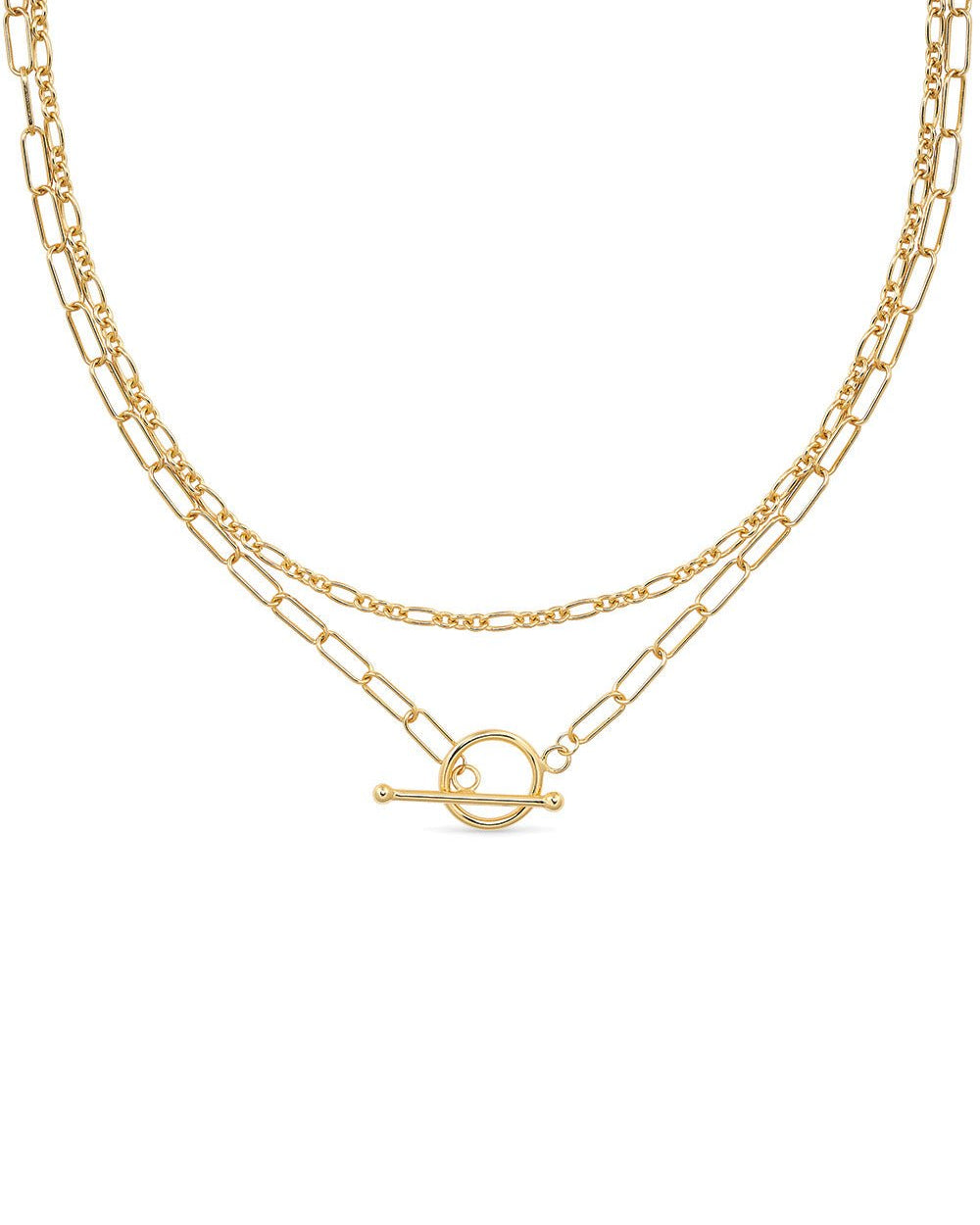 14K Gold Link Chain Minimalist Choker - Necklaces - Elk & Bloom