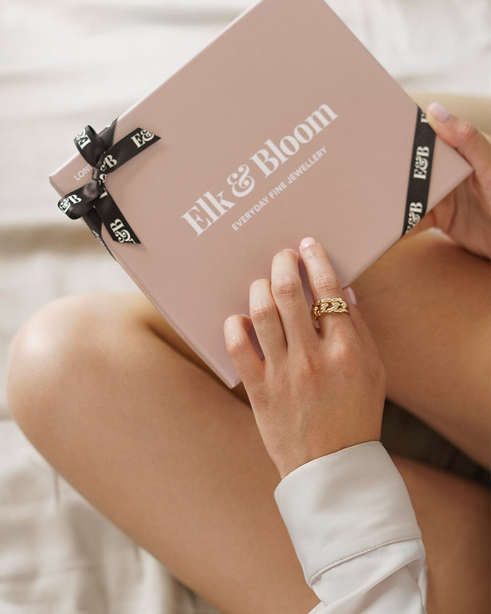 14K Gold Rose Flower Necklace - Necklaces - Elk & Bloom