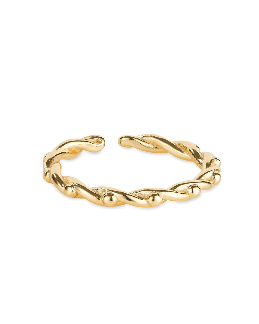 14K Gold Twist Stackable Ring - Rings - Elk & Bloom