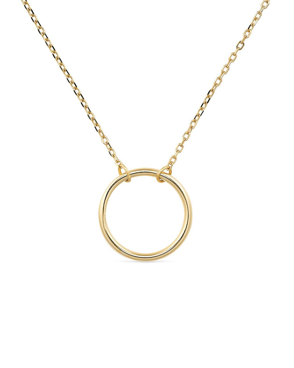 18K Gold Circle Necklace - Necklaces - Elk & Bloom