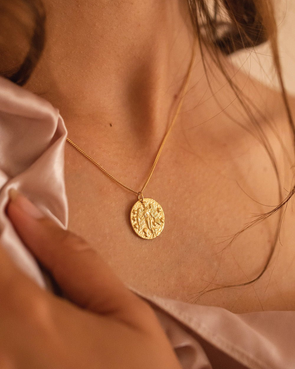 Chunky 14K Gold Goddess Layered Necklace - Necklaces - Elk & Bloom