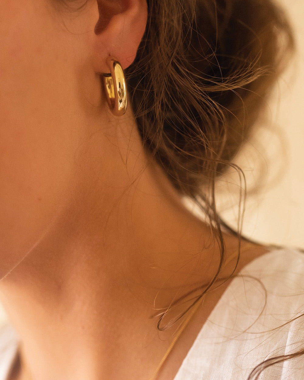 Chunky 14K Gold Hoop Earrings - Earrings - Elk & Bloom