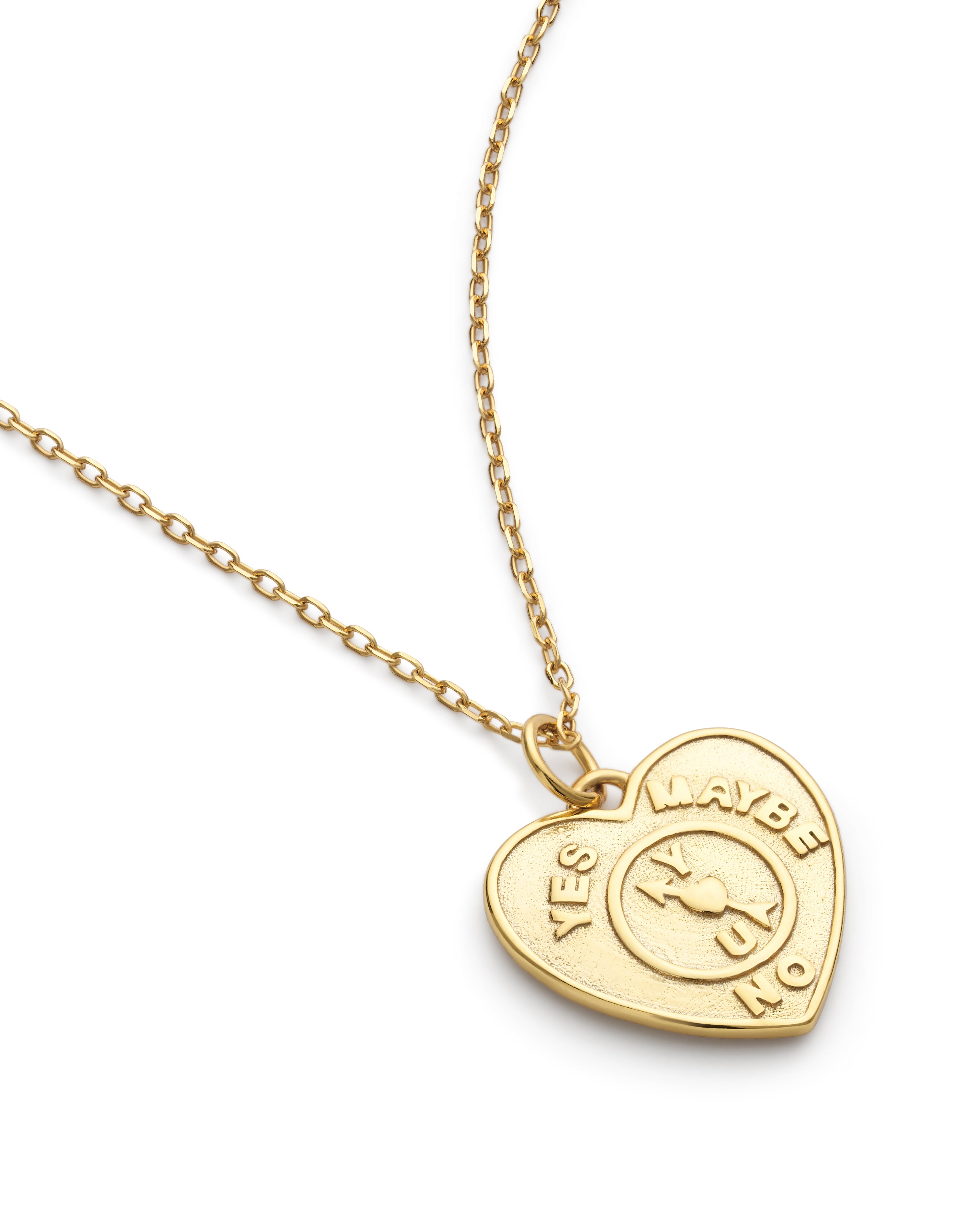 Chunky 14K Gold Love Heart Necklace - Necklaces - Elk & Bloom