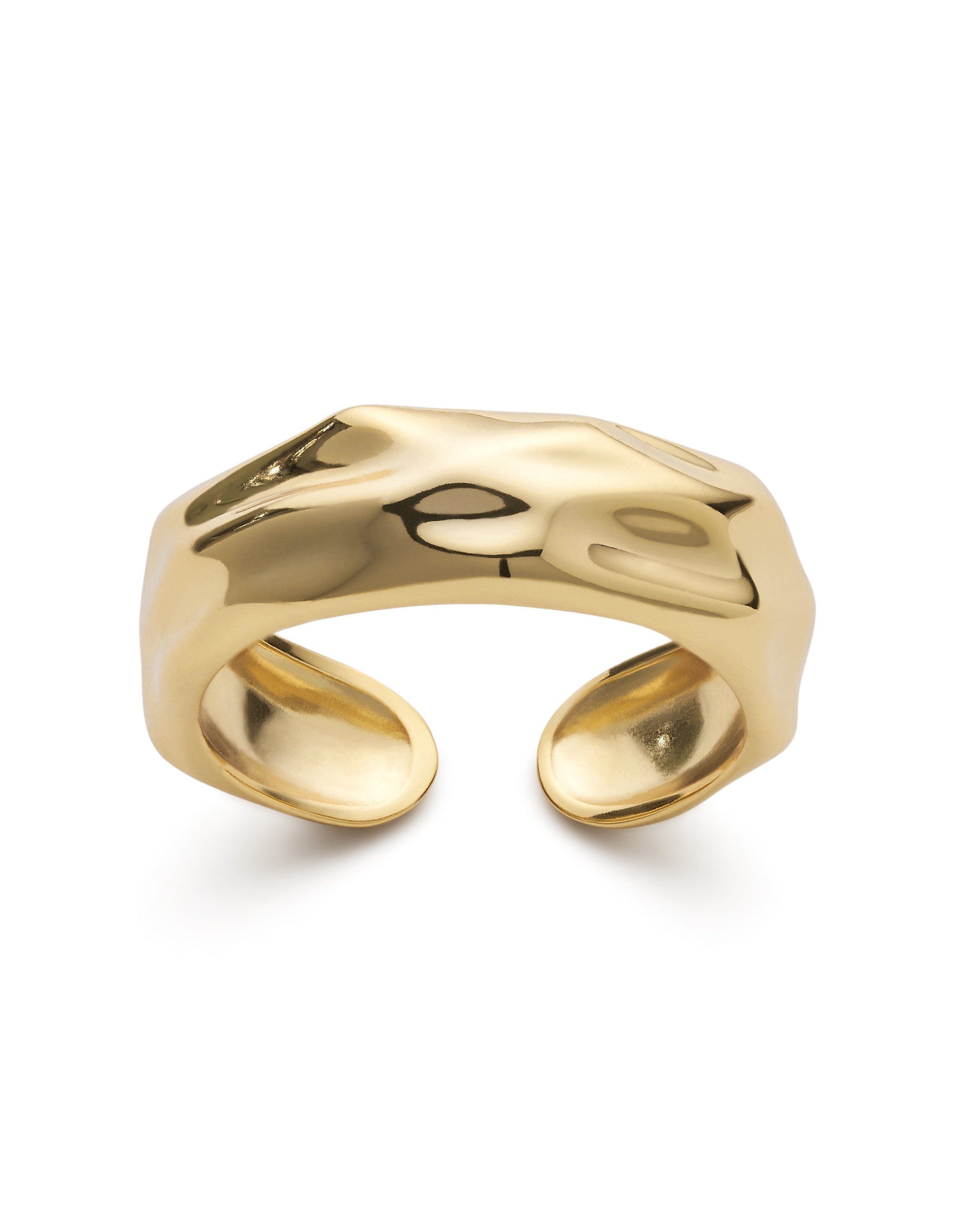 Chunky 18K Gold Stacking Band Ring - Rings - Elk & Bloom