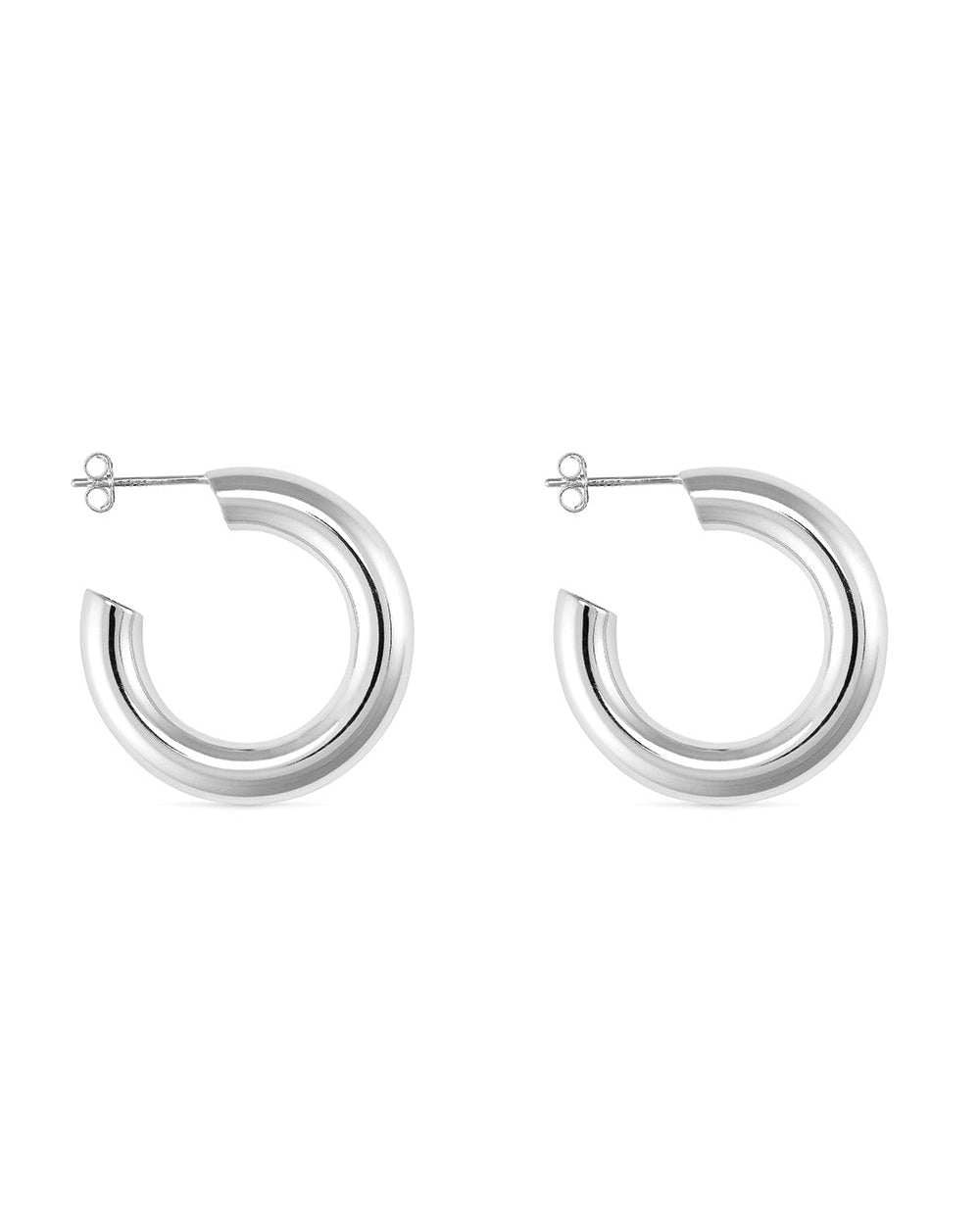 Chunky Sterling Silver Hoop Earrings - Earrings - Elk & Bloom