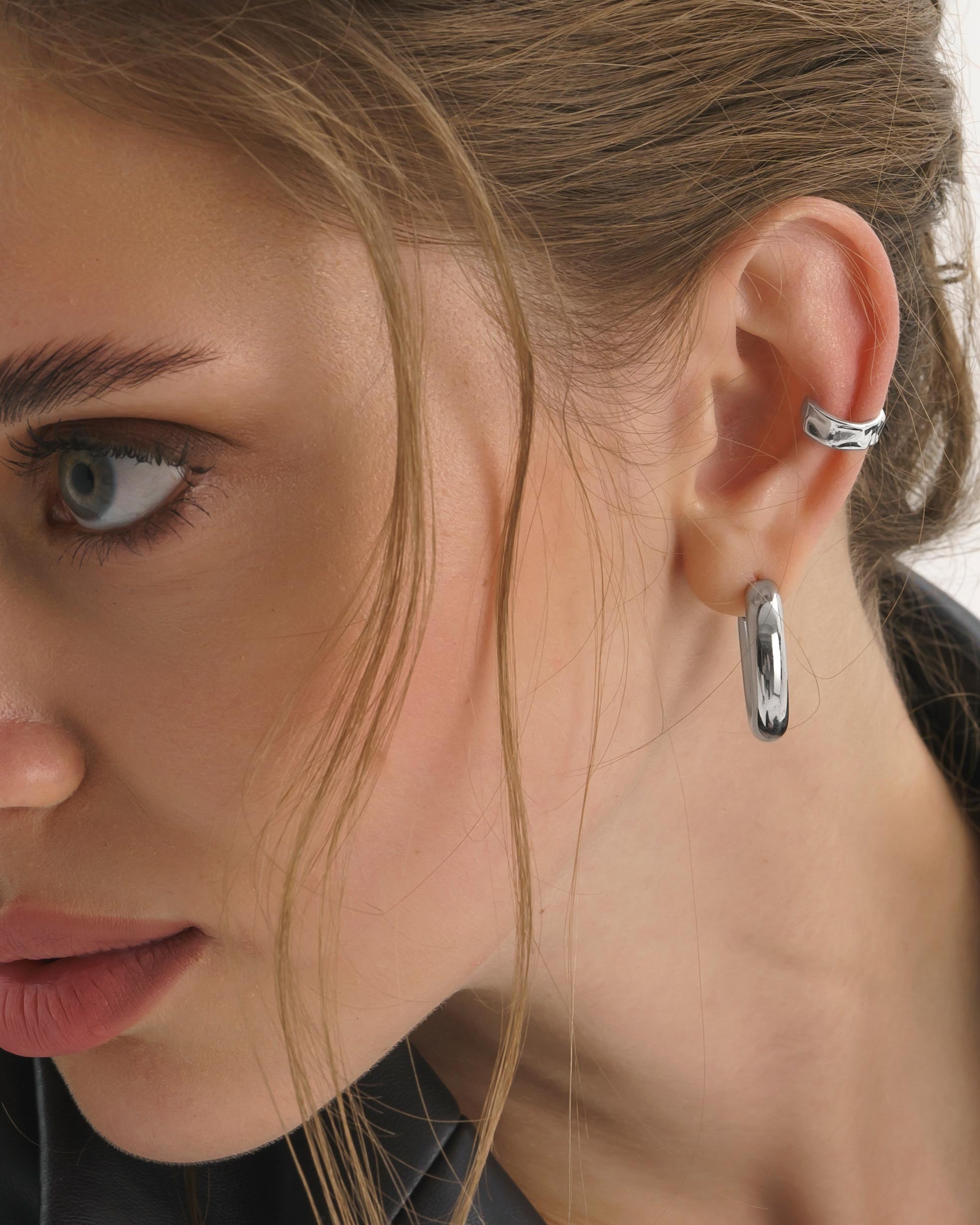 Chunky Sterling Silver Hoop Earrings - Earrings - Elk & Bloom