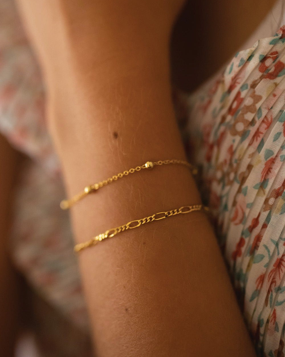 Dainty 14K Gold Chain Bracelet - Bracelets - Elk & Bloom