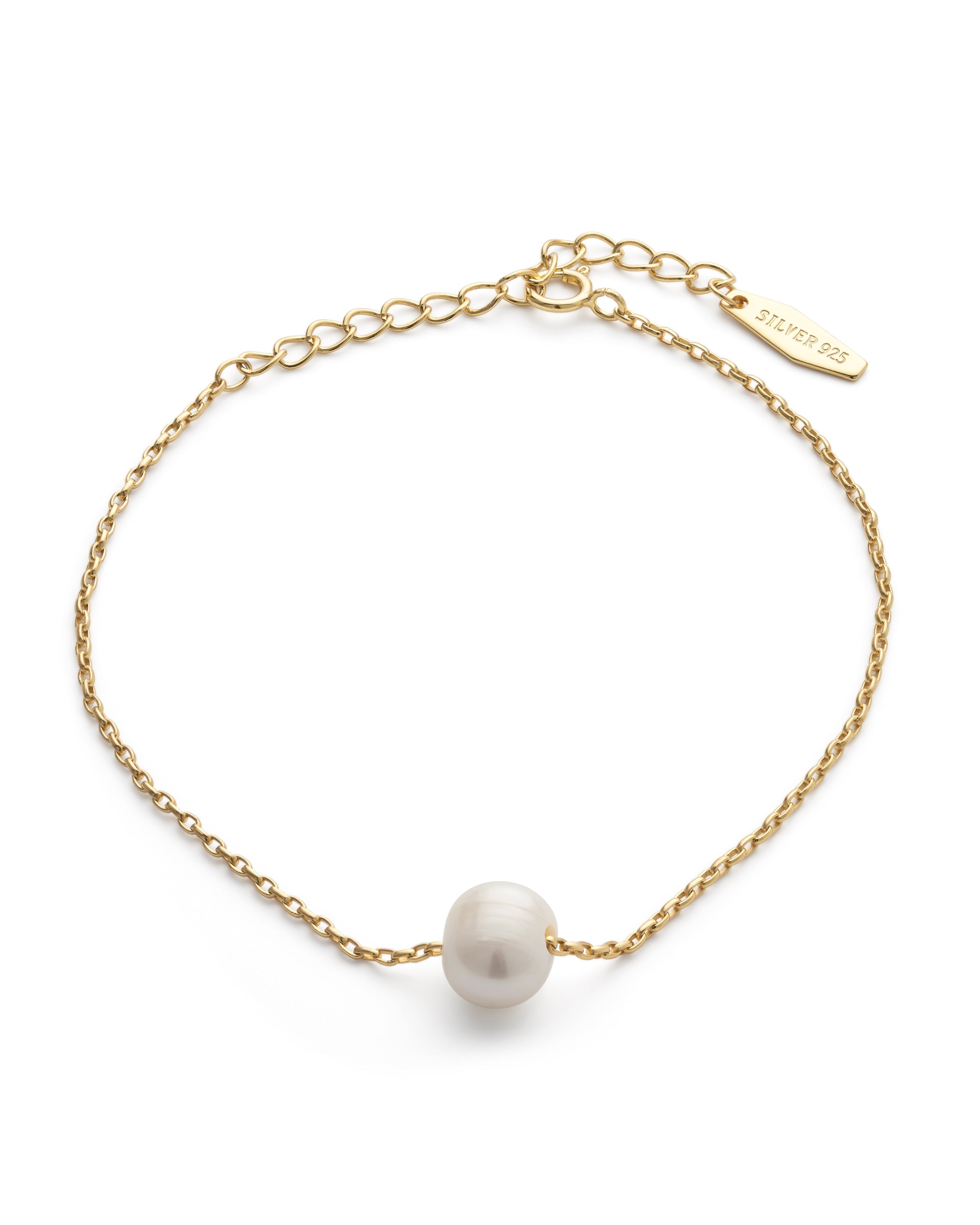 Dainty 14K Gold Freshwater Pearl Bracelet - Bracelets - Elk & Bloom