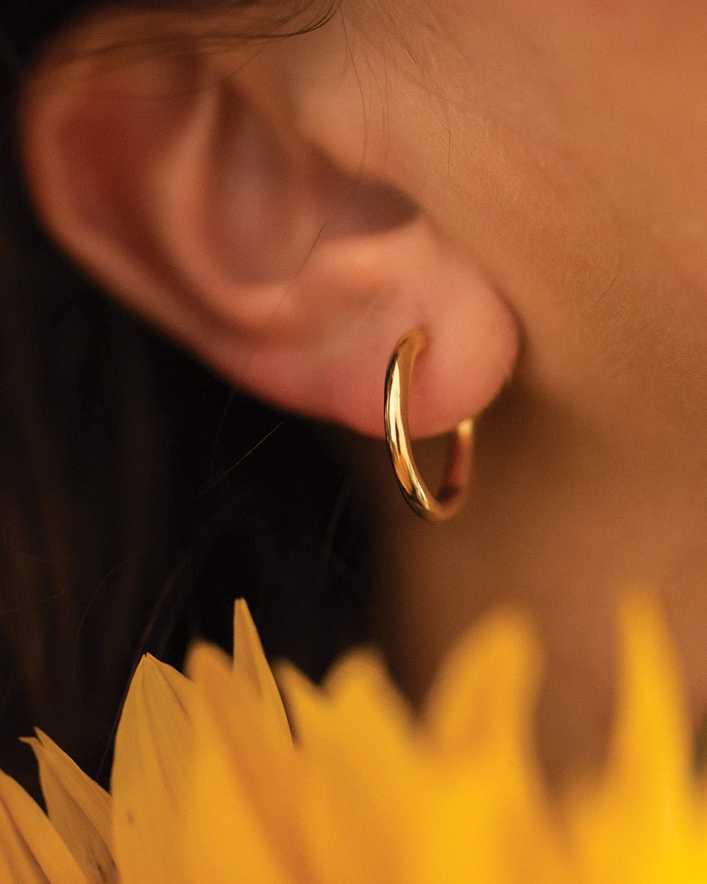 Dainty 14K Gold Hoop Earrings - Earrings - Elk & Bloom