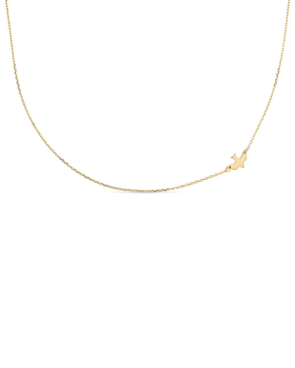 Dainty 18K Gold Bird Necklace Choker - Necklaces - Elk & Bloom