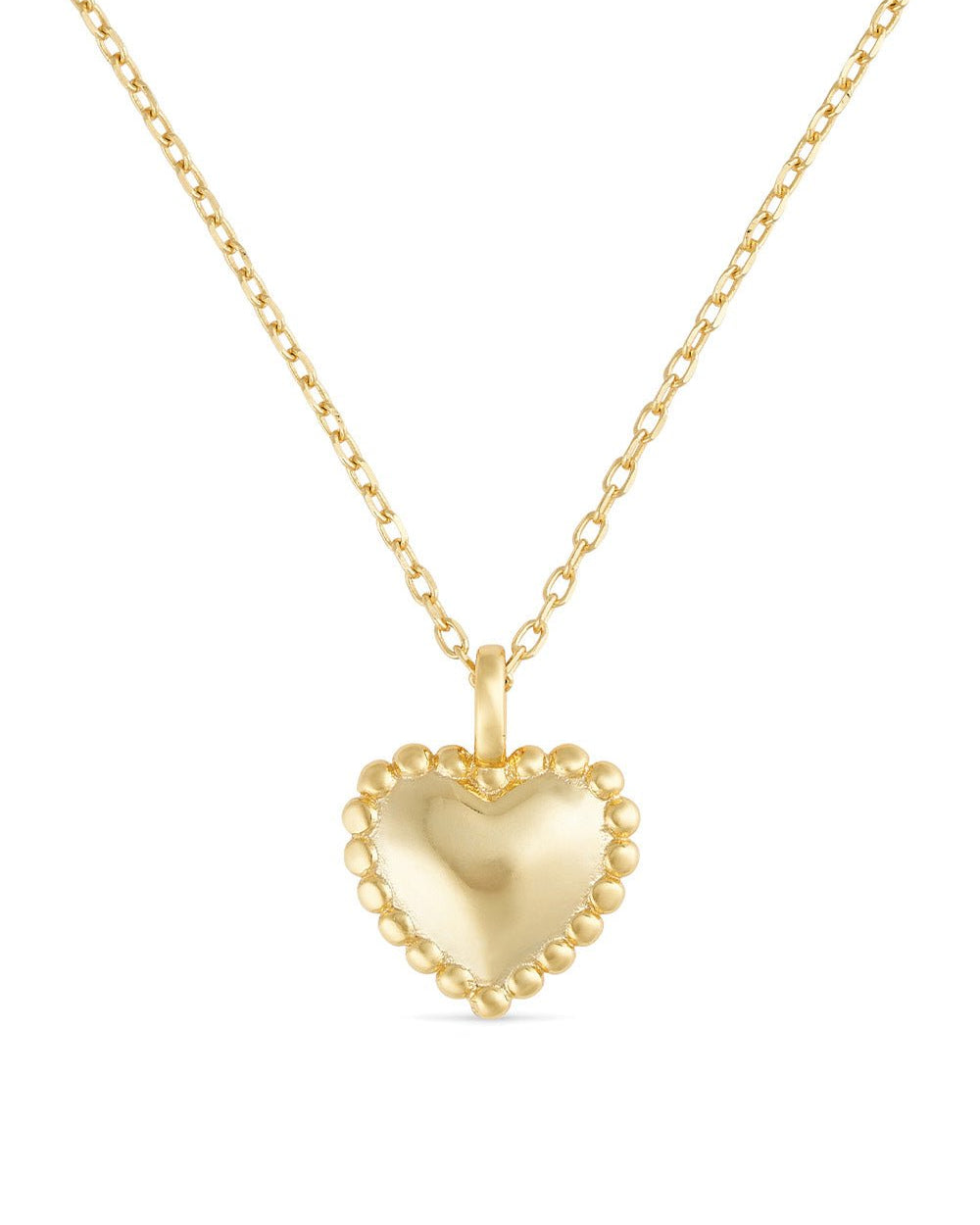 Dainty 18K Gold Heart Love Necklace - Necklaces - Elk & Bloom
