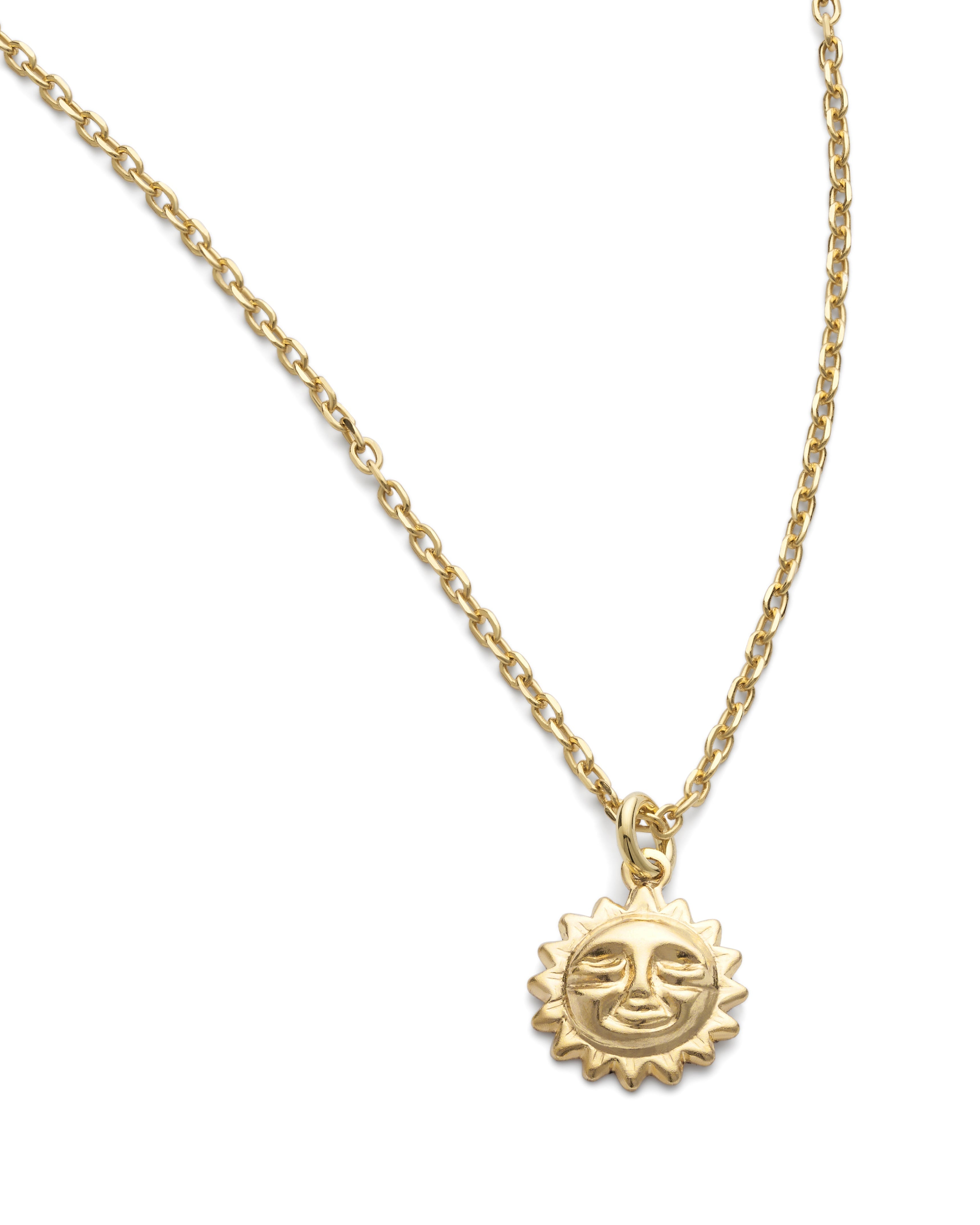 Dainty 18K Gold Sun Necklace - Necklaces - Elk & Bloom
