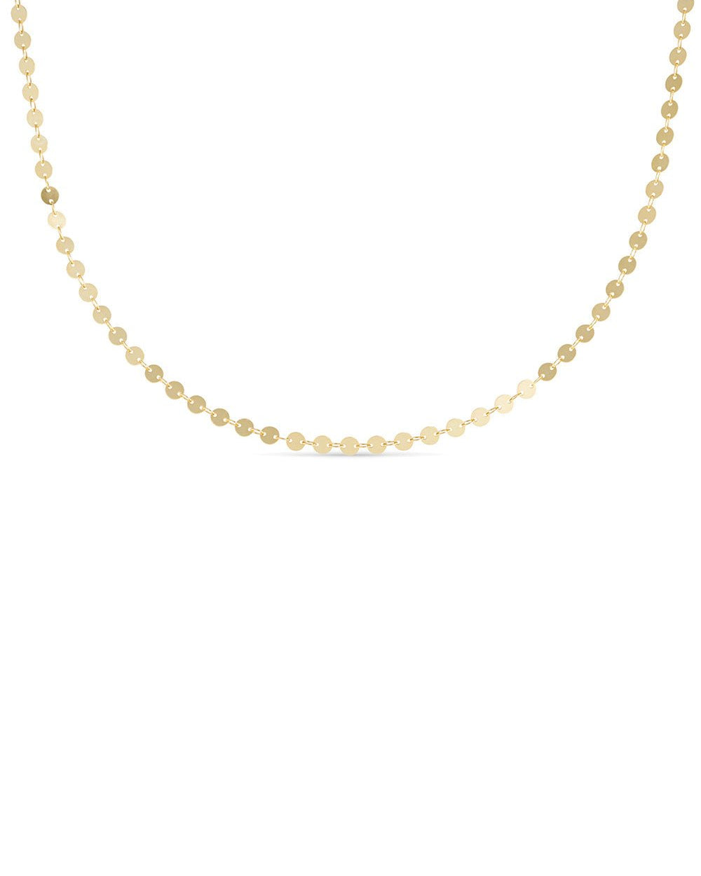 Dainty Gold 14K Disc Choker - Necklaces - Elk & Bloom