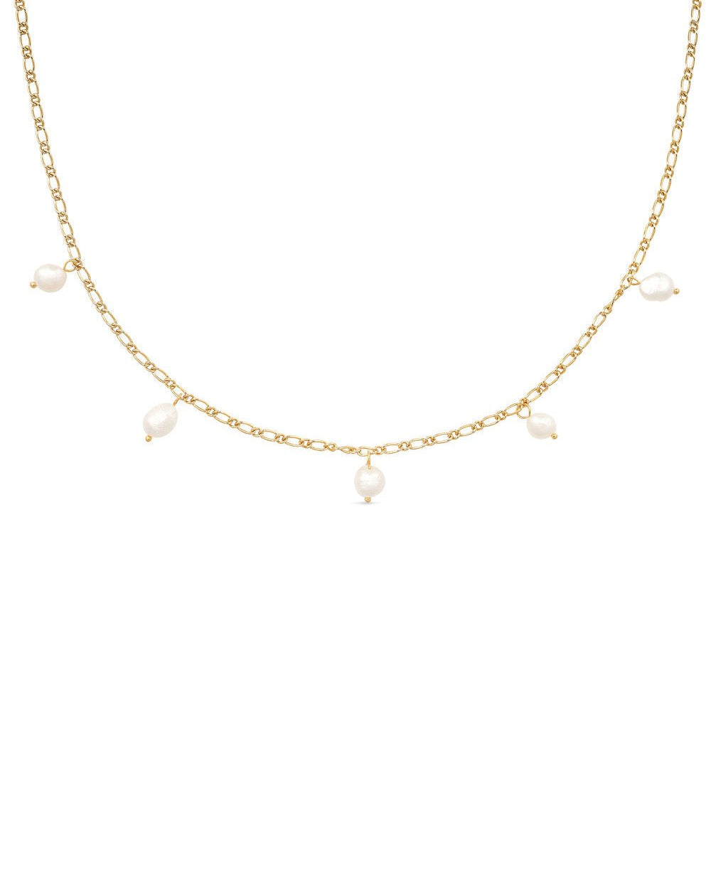 Dainty Gold 18K Pearl Choker Necklace - Necklaces - Elk & Bloom