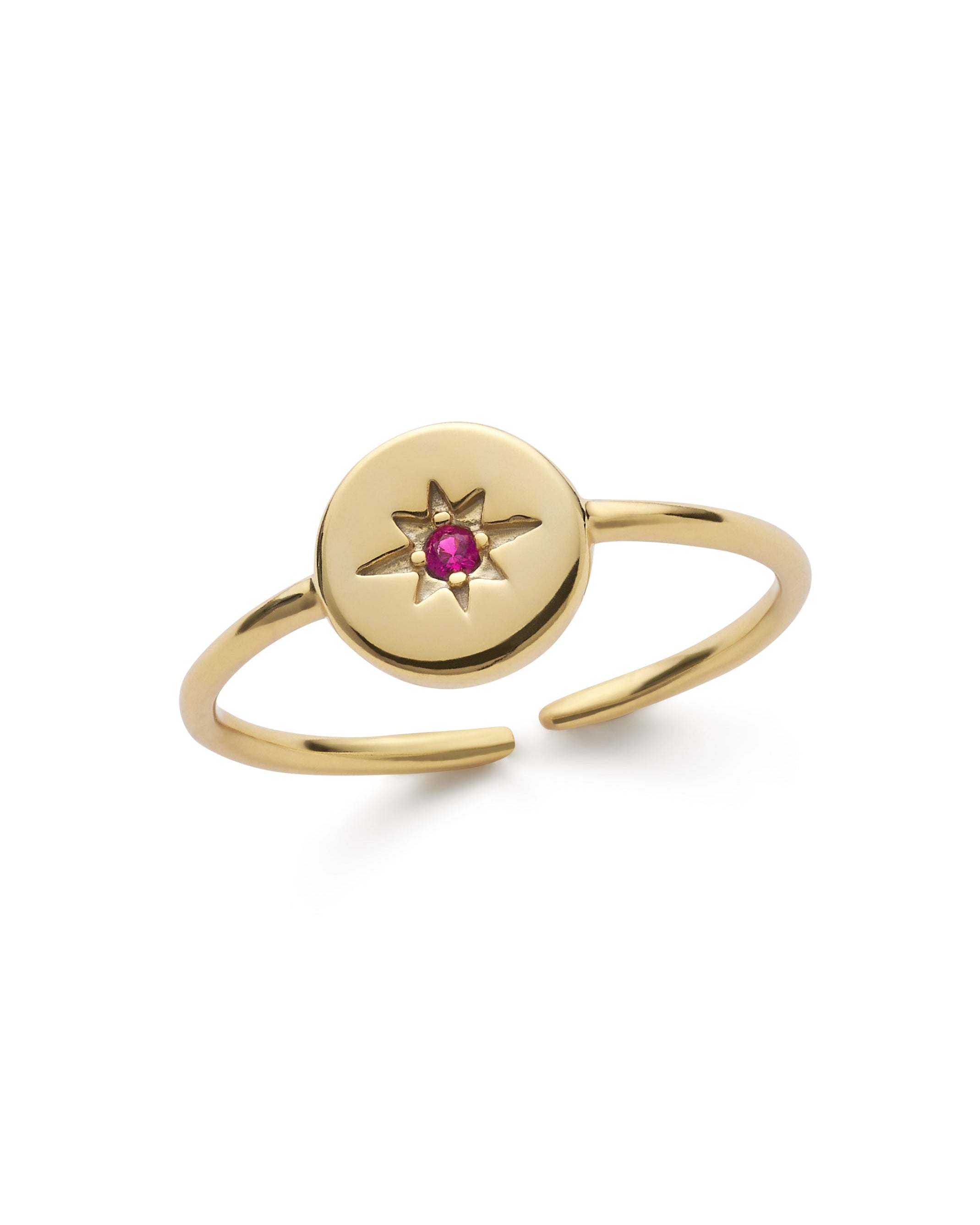 Dainty Star 14K Gold Stacking Ring - Rings - Elk & Bloom