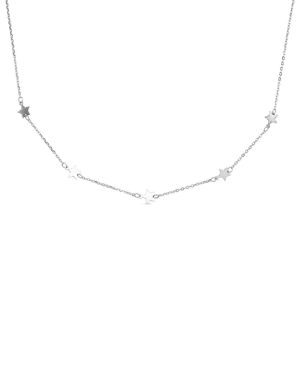 Dainty Sterling Silver Star Choker - Necklaces - Elk & Bloom