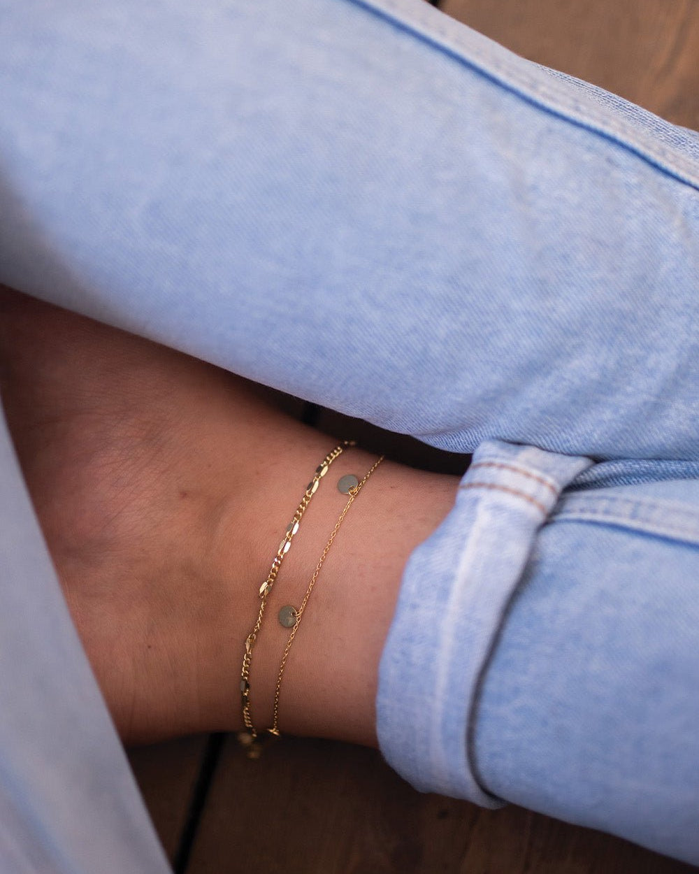 Delicate 18K Gold Chain Anklet - Anklets - Elk & Bloom