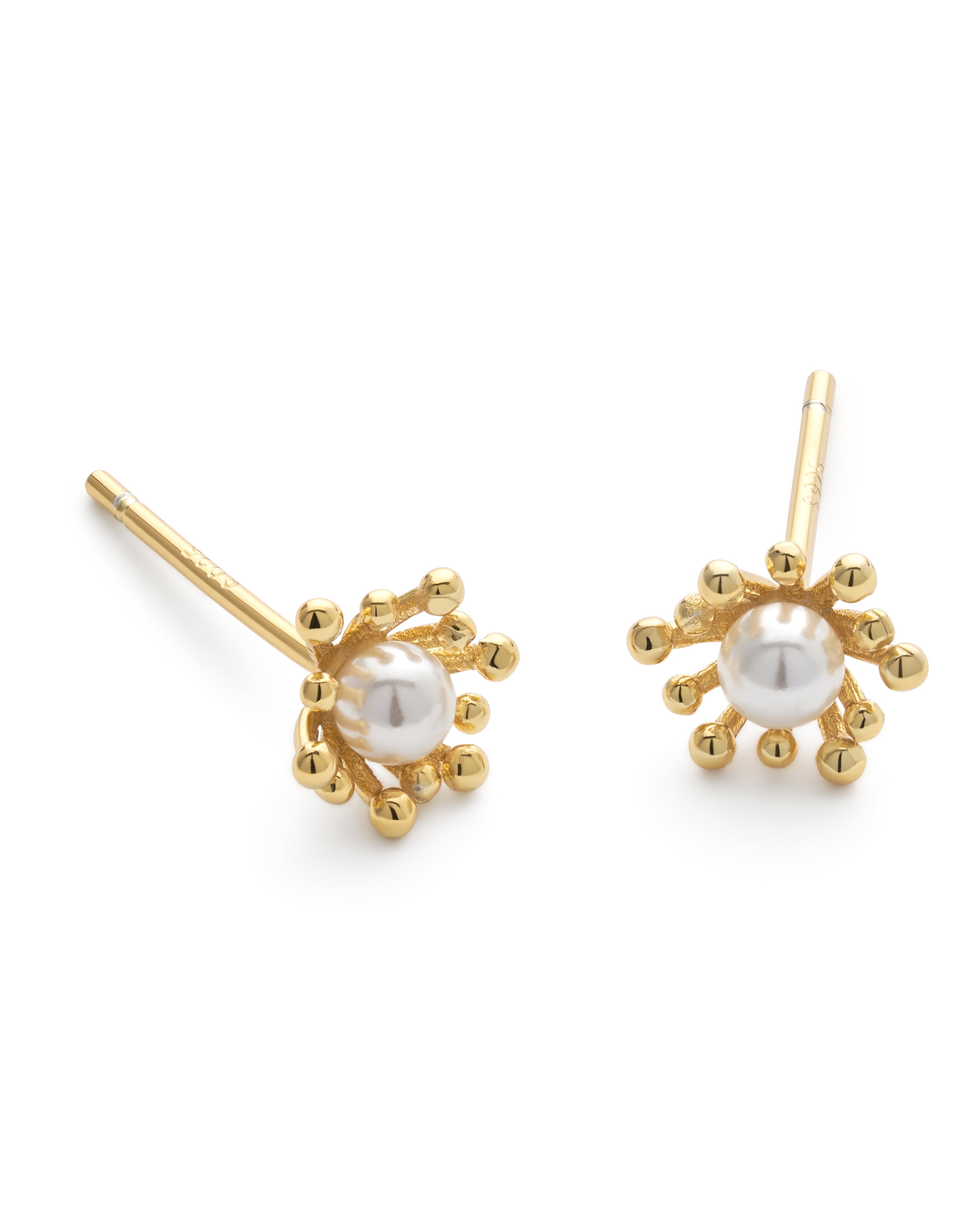 Flower Wreath Floral Gold Earrings - Earrings - Elk & Bloom