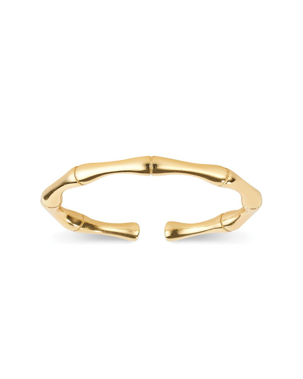 Gold Band Bamboo Stackable Ring - Rings - Elk & Bloom
