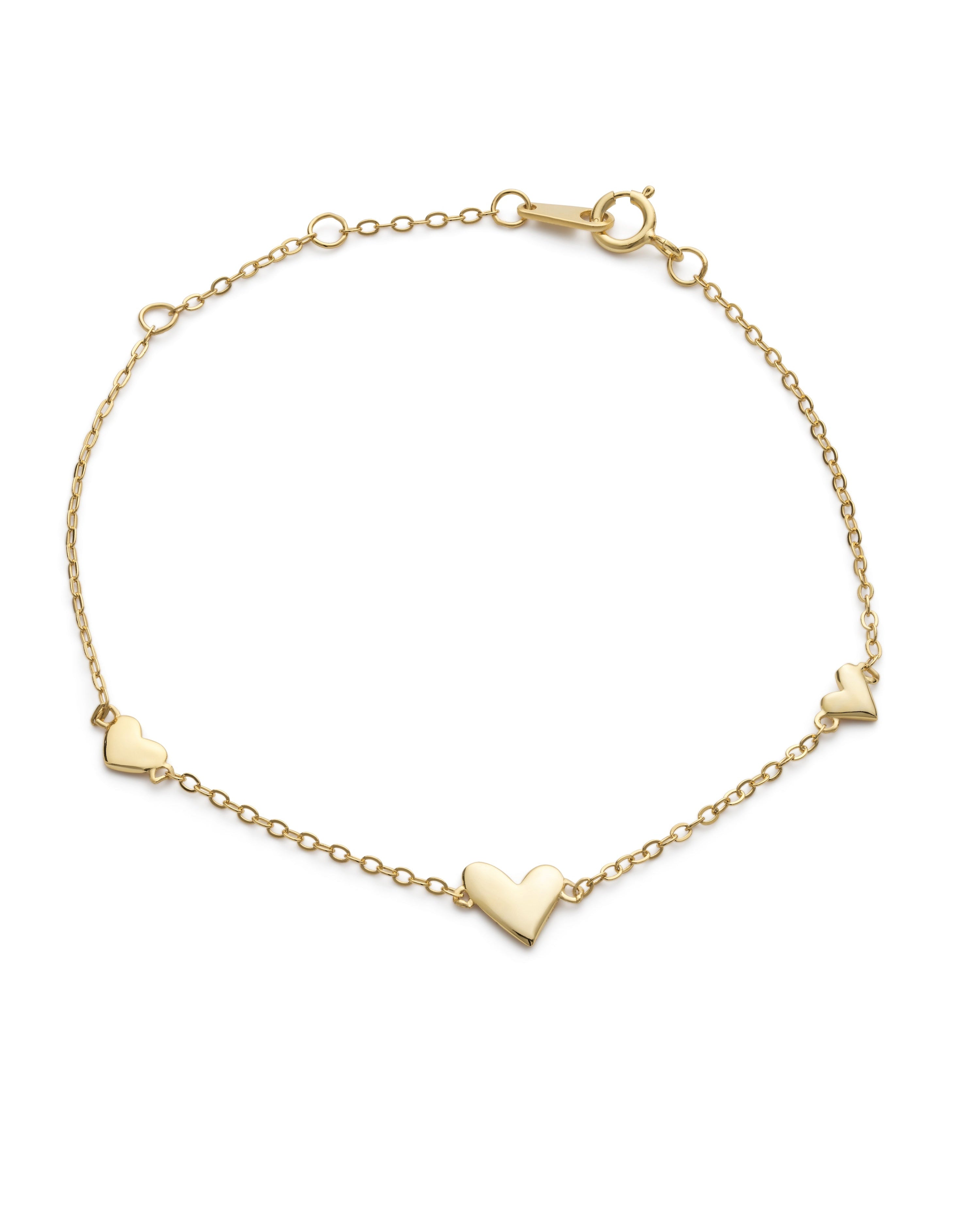 Gold Tiny Heart Bracelet - Bracelets - Elk & Bloom