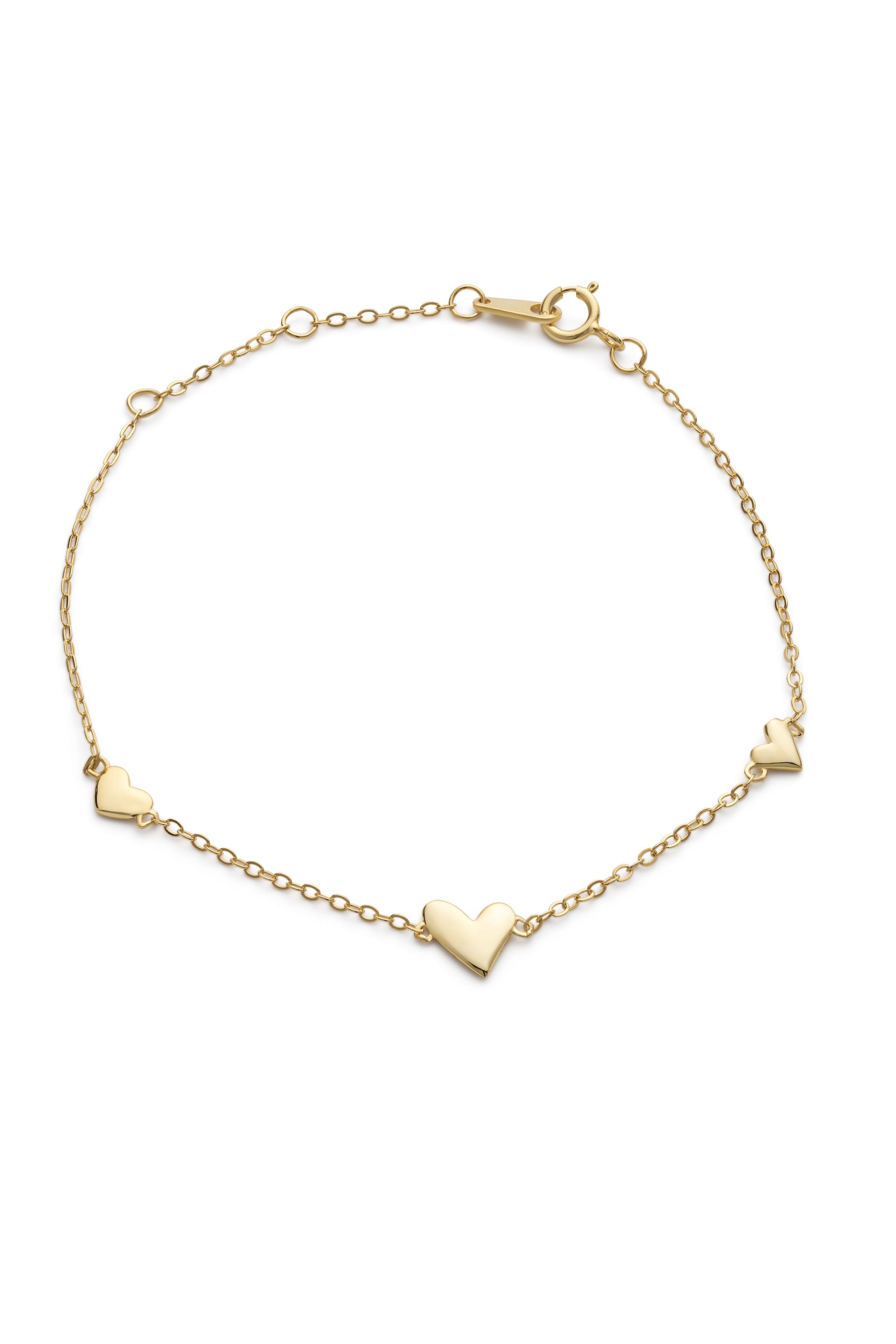 Gold Tiny Heart Bracelet - Bracelets - Elk & Bloom