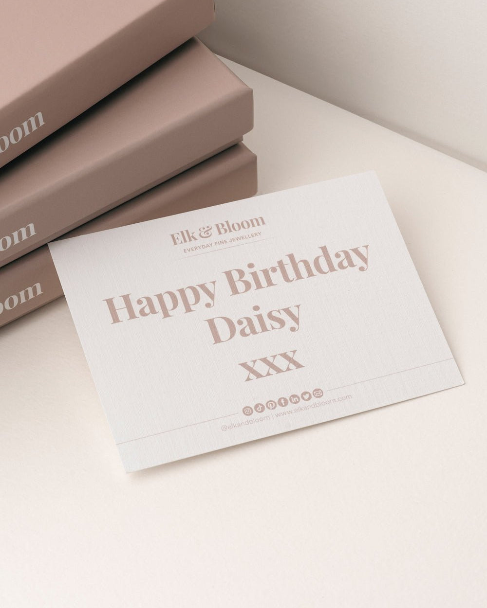 Personalised Gift Note - Add me to your order! - Custom - Elk & Bloom