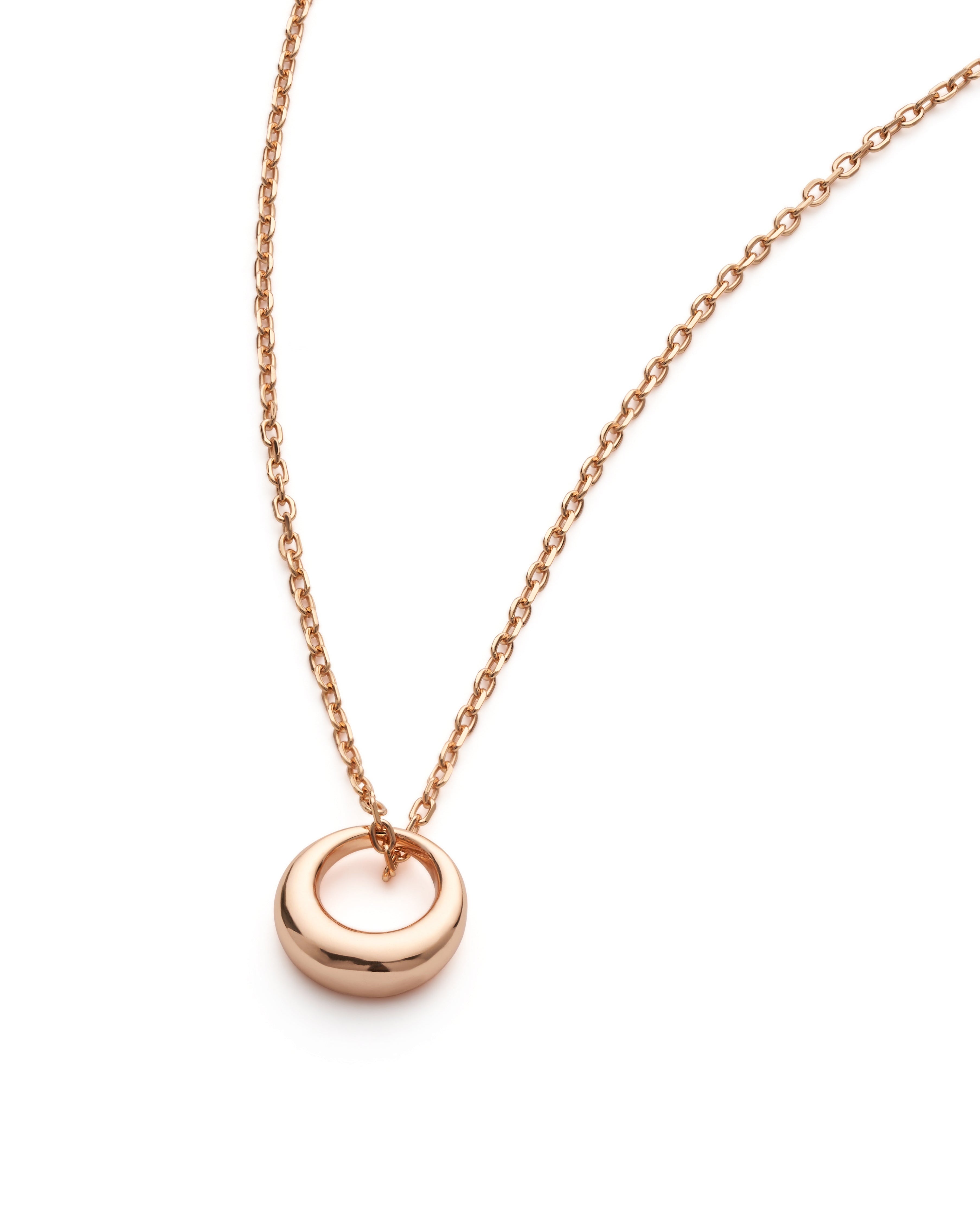 Rose Gold Dainty Circle Necklace - Necklaces - Elk & Bloom