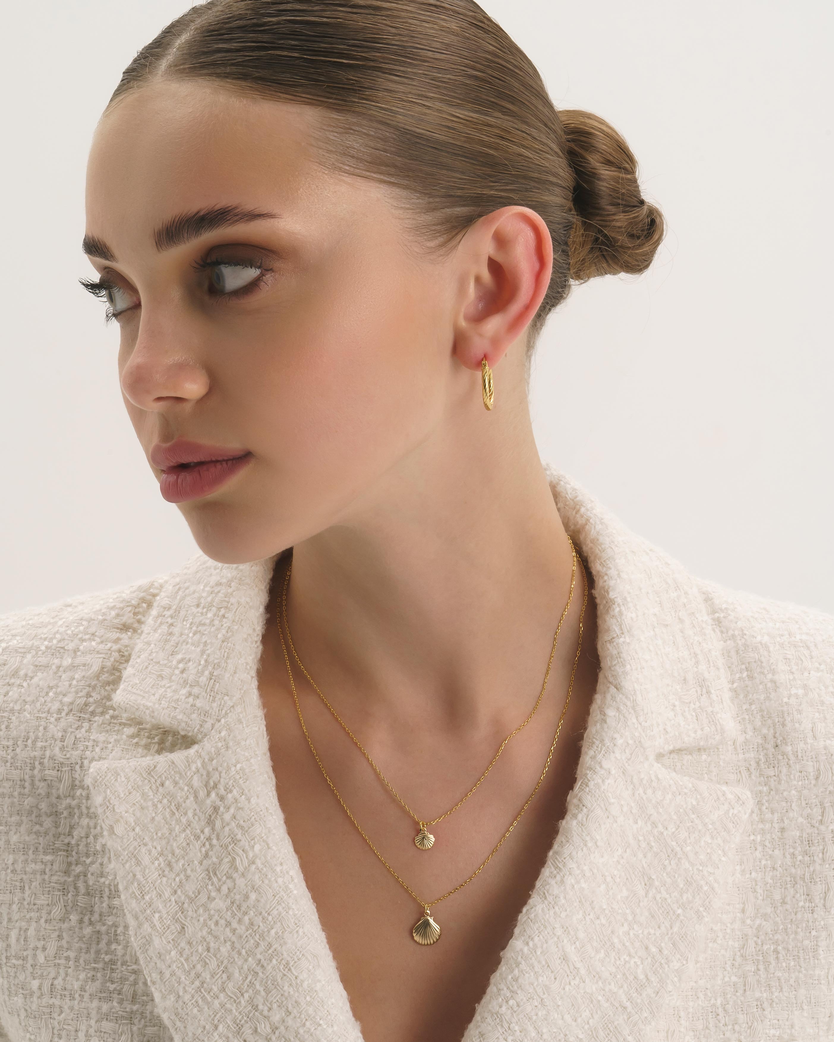 Small Gold Twist Huggie Hoop Earrings - Earrings - Elk & Bloom