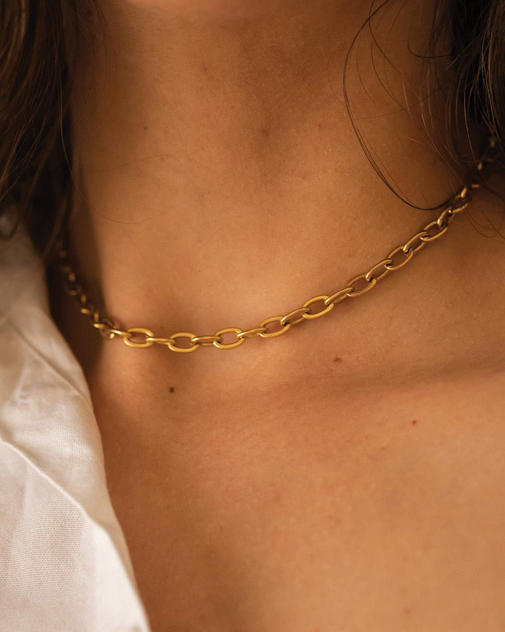 Thick 18K Gold Chain Necklace - Necklaces - Elk & Bloom