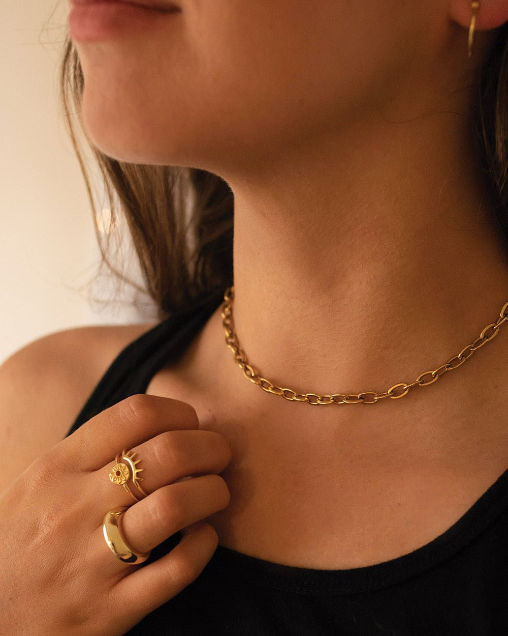 Thick 18K Gold Chain Necklace - Necklaces - Elk & Bloom
