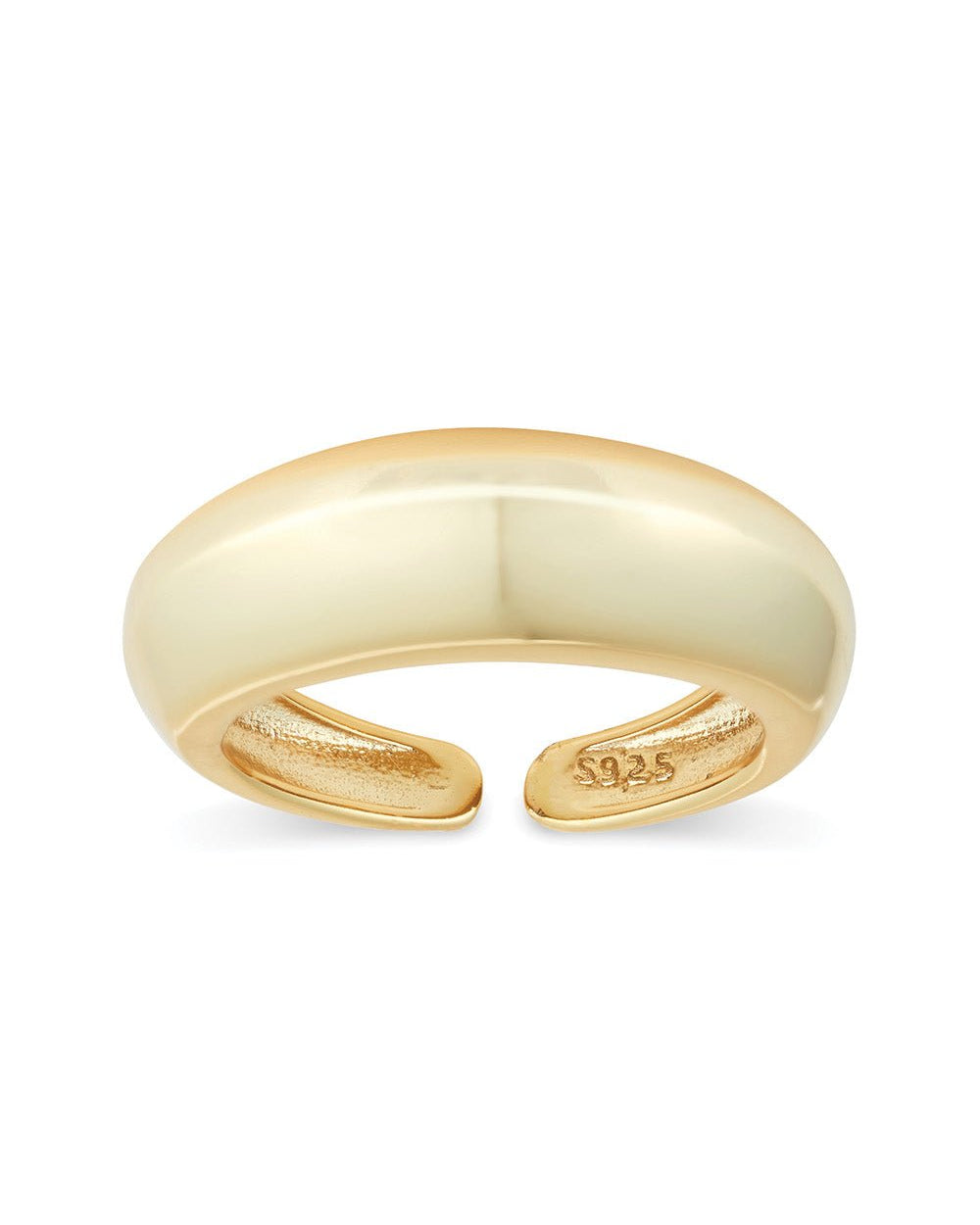 Thick 18K Gold Dome Ring - Rings - Elk & Bloom