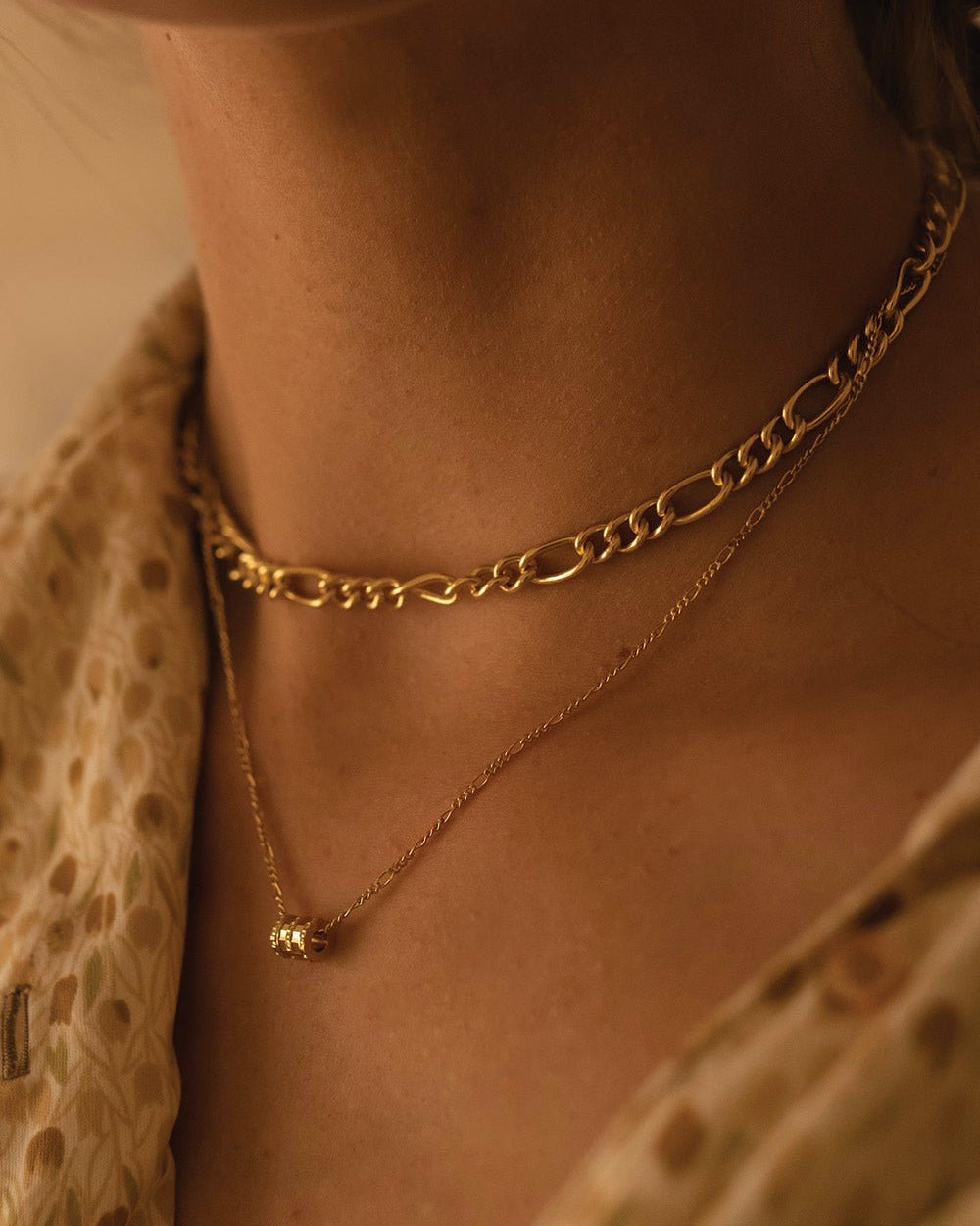 Thin 18K Gold Link Chain Necklace - Necklaces - Elk & Bloom