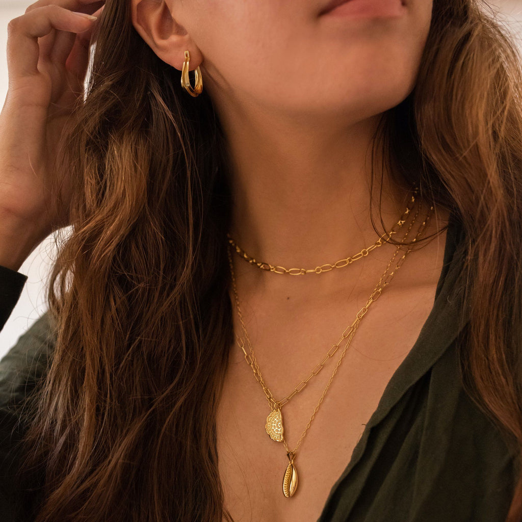 14K Gold Link Chain Minimalist Necklace - Necklaces - Elk & Bloom