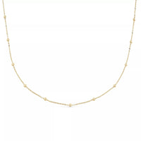 Dainty 14K Gold Bead Choker Necklace - Necklaces - Elk & Bloom