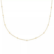 Dainty 14K Gold Bead Choker Necklace - Necklaces - Elk & Bloom