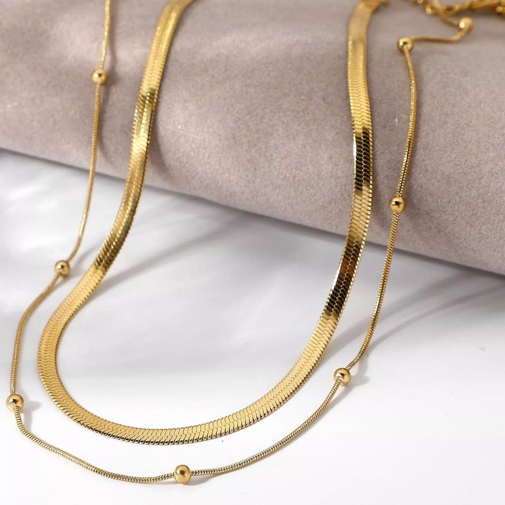 Dainty 18K Gold Chain Choker - Necklaces - Elk & Bloom