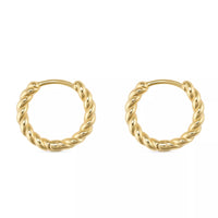 Small Gold or Silver Thin Hoop Earrings - Earrings - Elk & Bloom