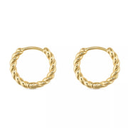 Small Gold or Silver Thin Hoop Earrings - Earrings - Elk & Bloom