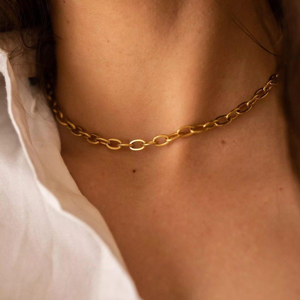 Thick 18K Gold Chain Necklace - Necklaces - Elk & Bloom
