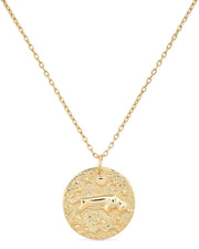 14K Gold Bull Coin Necklace - Necklaces - Elk & Bloom