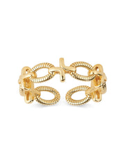 14K Gold Chain Link Stacking Ring - Rings - Elk & Bloom