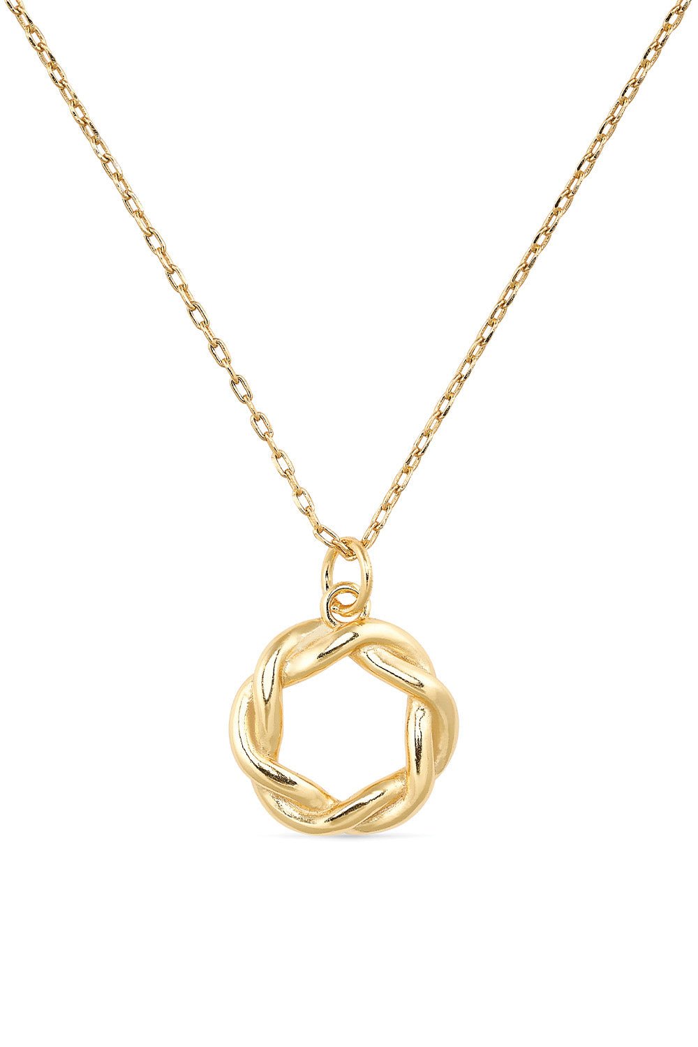 14K Gold Circle Necklace - Necklaces - Elk & Bloom