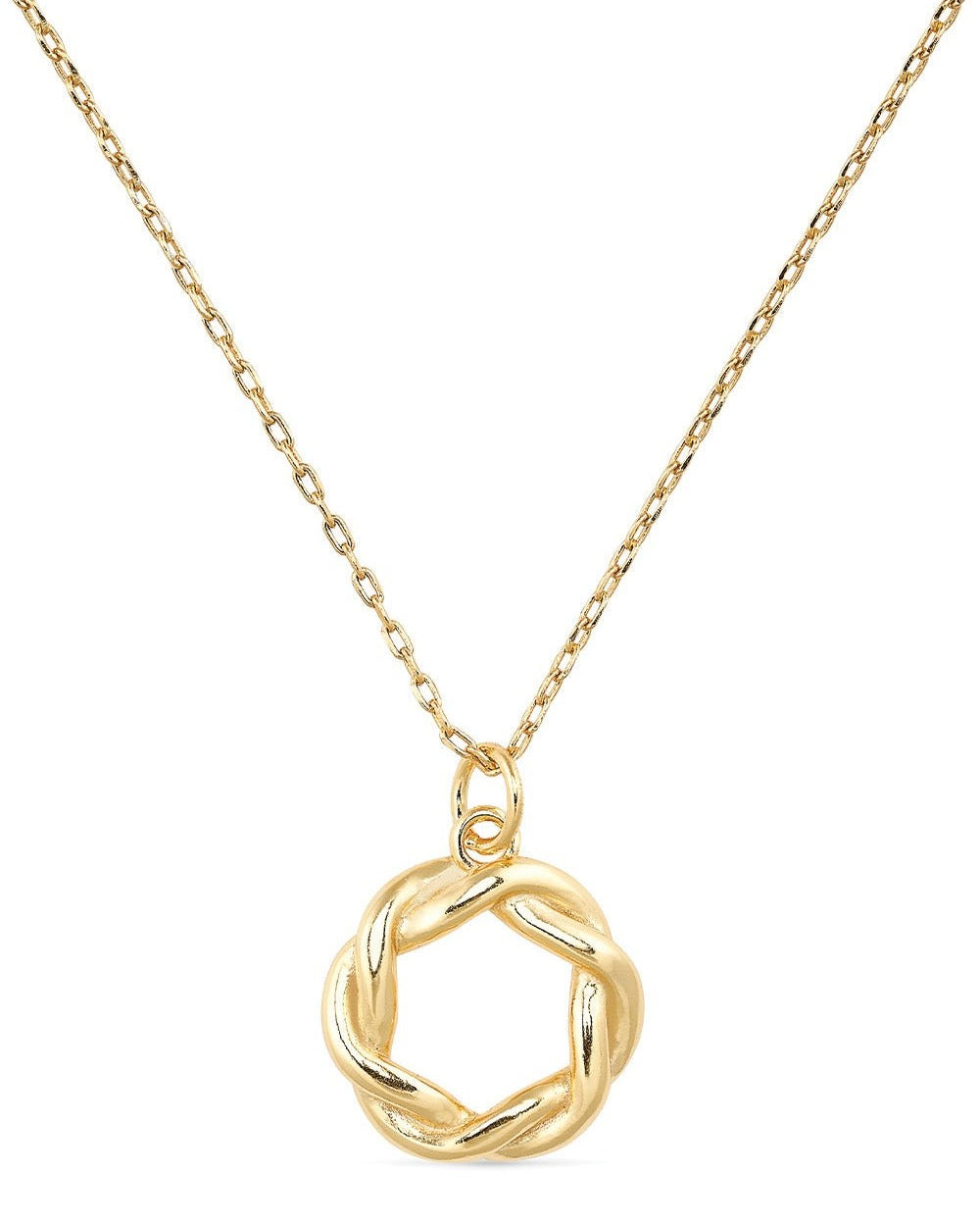 14K Gold Circle Necklace - Necklaces - Elk & Bloom