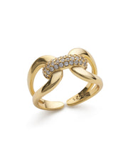 14K Gold Diamante Wrap Ring - Rings - Elk & Bloom