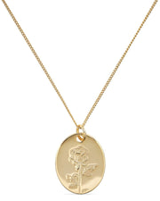 14K Gold Rose Flower Necklace - Necklaces - Elk & Bloom