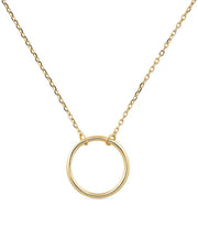 18K Gold Circle Necklace - Necklaces - Elk & Bloom