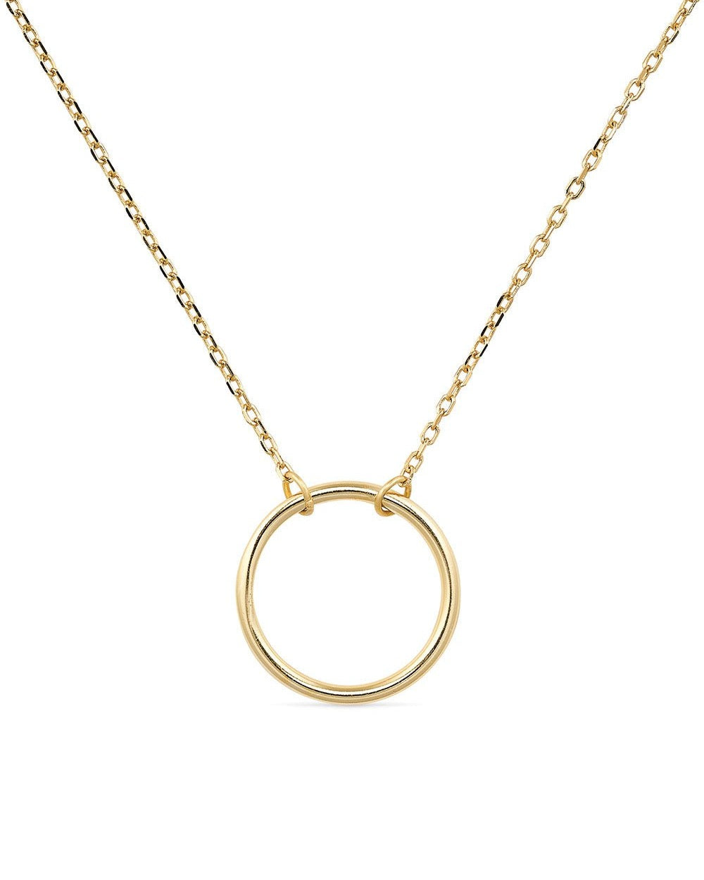 18K Gold Circle Necklace - Necklaces - Elk & Bloom