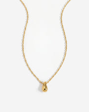 14K Gold Dainty Teardrop Pendant Necklace